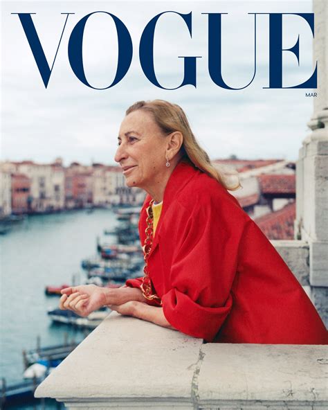 How Miuccia Prada Sees the World for Vogue’s March .